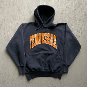 Vintage Tennessee Hoodie Mens XL Navy Blue 90s Bike